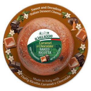 Chocolate Caramel Baked Ricotta